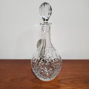 Mikasa COVENTRY Crystal Cut Round DECANTER‎ Bottle with Stopper